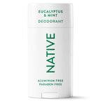 Native Solid Deodorant for Women & Men - Eucalyptus & Mint - Aluminum-Free 2.65oz
