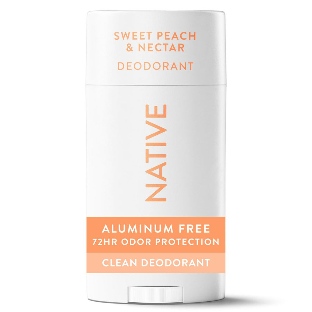 Native Solid Deodorant for Women & Men - Sweet Peach & Nectar - Aluminum-Free 2.65oz
