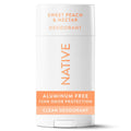 Native Solid Deodorant for Women & Men - Sweet Peach & Nectar - Aluminum-Free 2.65oz