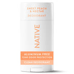 Native Solid Deodorant for Women & Men - Sweet Peach & Nectar - Aluminum-Free 2.65oz