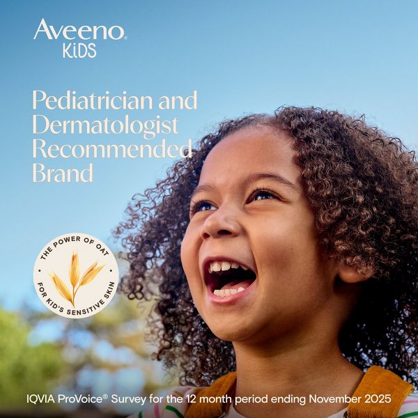 Aveeno Kids Sensitive Skin Face & Body Wash With Oat Extract, Gently Washes Without Drying - 18 fl oz