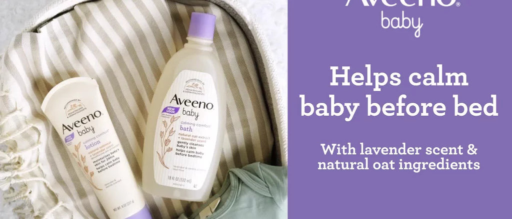 Aveeno Baby Nighttime Calming Comfort Bath, Body & Hair Wash - Lavender and Vanilla Scent - 18 fl oz