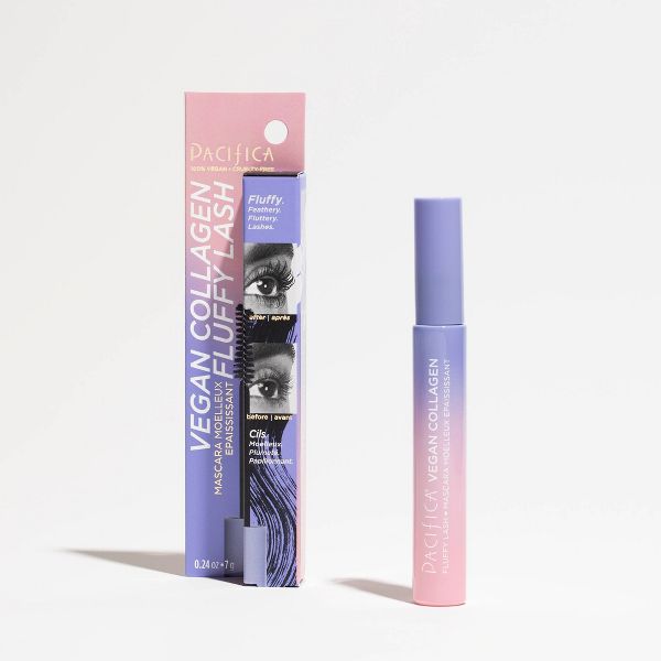 Pacifica Vegan Collagen Fluffy Lash Mascara - 0.24oz: Paraben-Free, Mineral Oil-Free, Phthalate-Free, Sulfate-Free