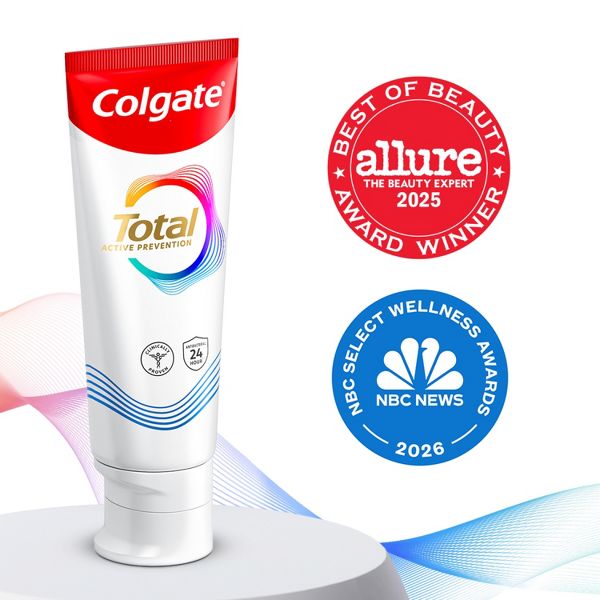 Colgate Total Travel Size Whitening Tarter Control Fluoride Toothpaste - 1.4oz