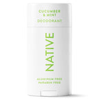 Native Solid Deodorant for Women & Men - Cucumber & Mint - Aluminum-Free 2.65oz