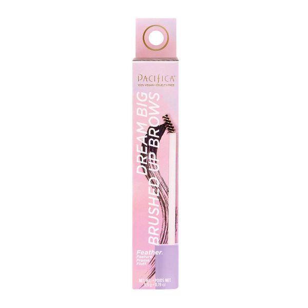 Pacifica Dream Big Brushed Up Brows - Deep - 0.19 oz: Paraben-Free, Sulfate-Free, Vegan, Contains Jojoba Oil