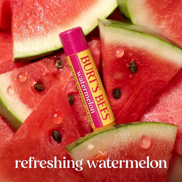 Burt's Bees 100% Natural Origin 24-Hour Moisturizing Lip Balm - Watermelon - 0.15oz​