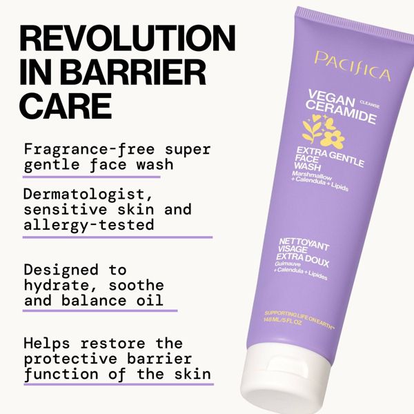 Pacifica Vegan Ceramide Extra Gentle Face Wash - Unscented - 5 fl oz