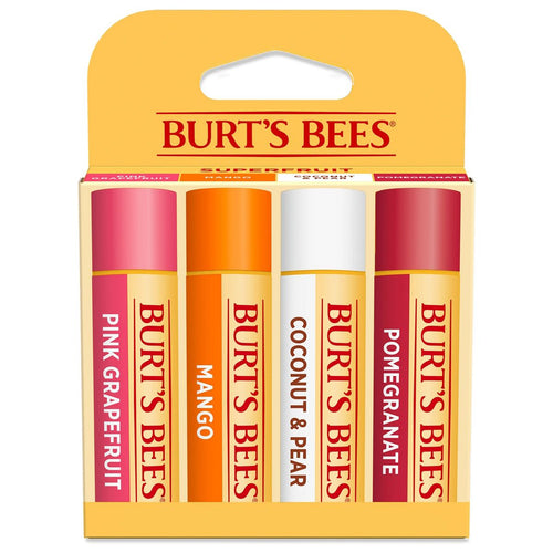 Burt's Bees 100% Natural Origin 24-Hour Moisturizing Lip Balm - Superfruit - 4pk