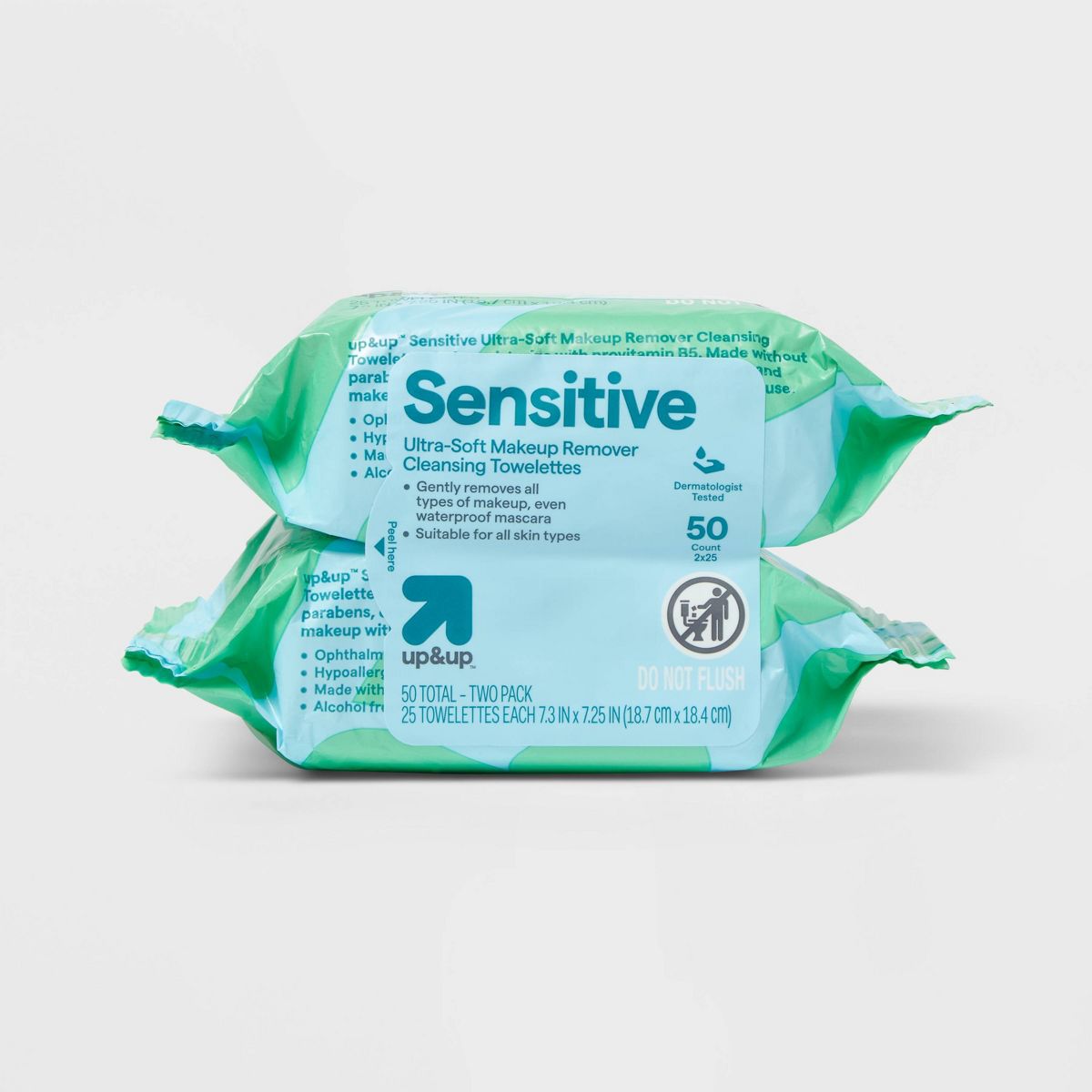 Sensitive Ultra-Soft Makeup Remover Cleansing Towelettes - Unscented - 50ct - up&up™